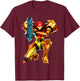 Metroid Samus Aran 3D Poster T-Shirt - T-Shirt | Maroon