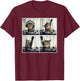 EDM DJ Cat Animal On Decks House Music Cat DJ T-Shirt - T-Shirt | Maroon