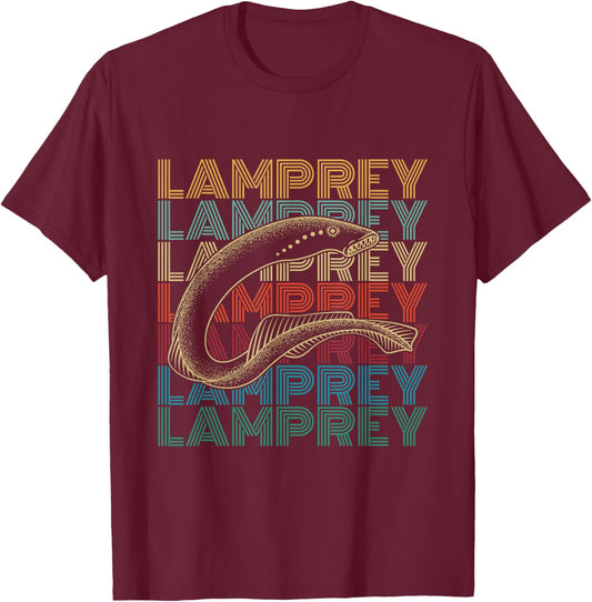 Sea Lamprey Fish Design for a Lamprey expert T-Shirt - T-Shirt | Maroon