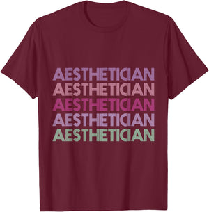 Aesthetician Design for Licensed Medical Aesthetician T-Shirt - T-Shirt | Maroon