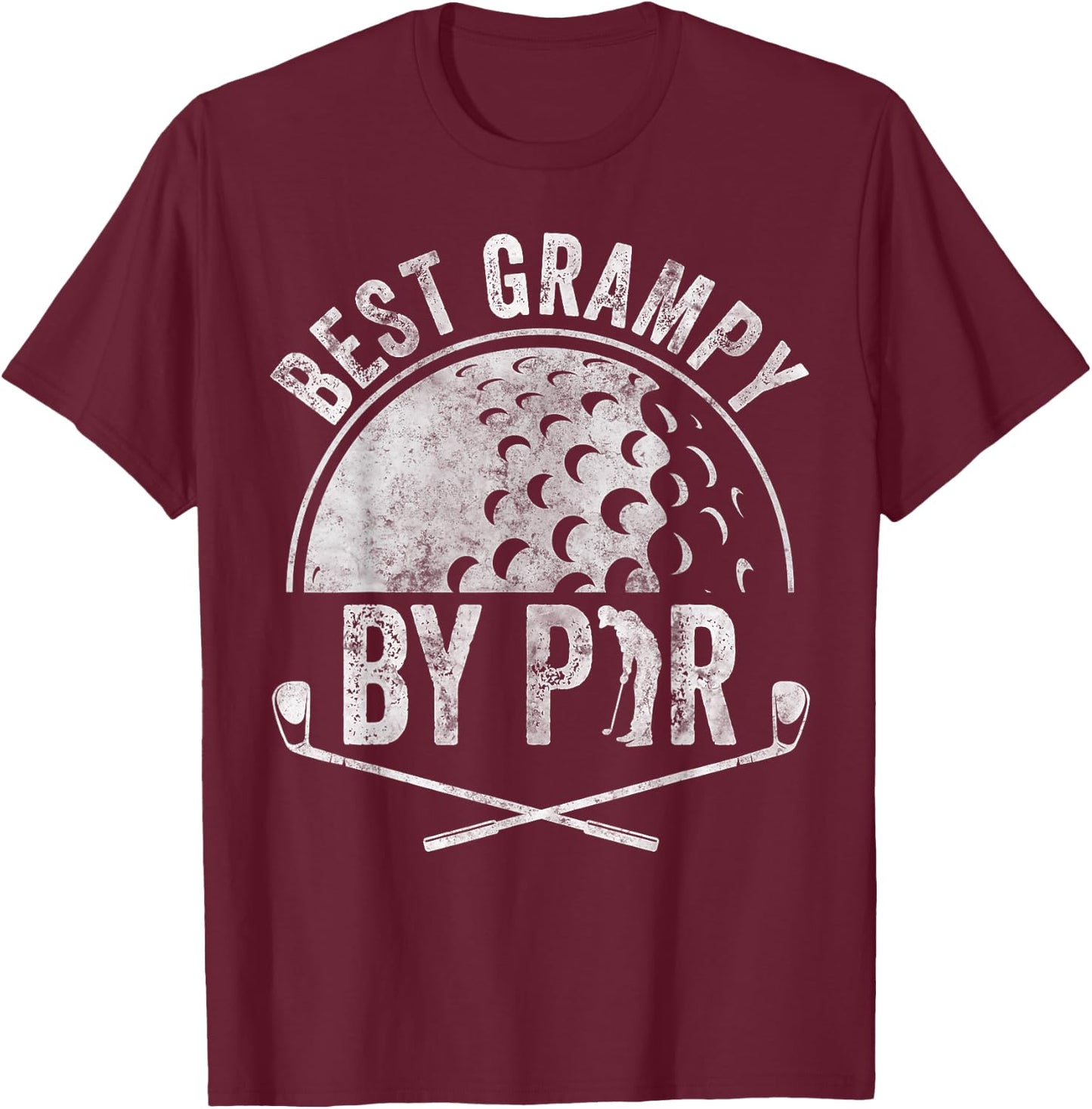 Best Grampy By Par Shirt Golf Lover Sports Golf Golfer T-Shirt - T-Shirt | Maroon