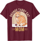 Tabby Cat Orange Cat Mom T-Shirt - T-Shirt | Maroon