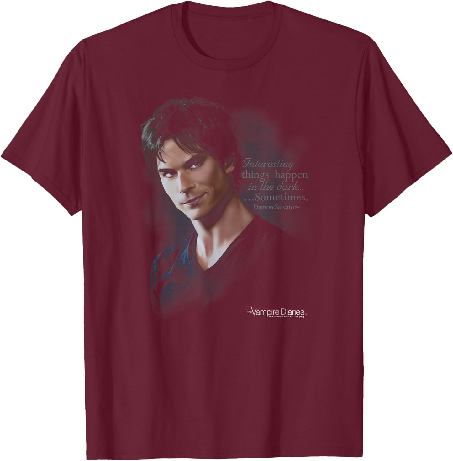 Vampire Diaries Sometimes T-Shirt - T-Shirt | Maroon