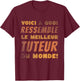 Humor Tutor Best Internship Master , Black, S T-Shirt - T-Shirt | Maroon