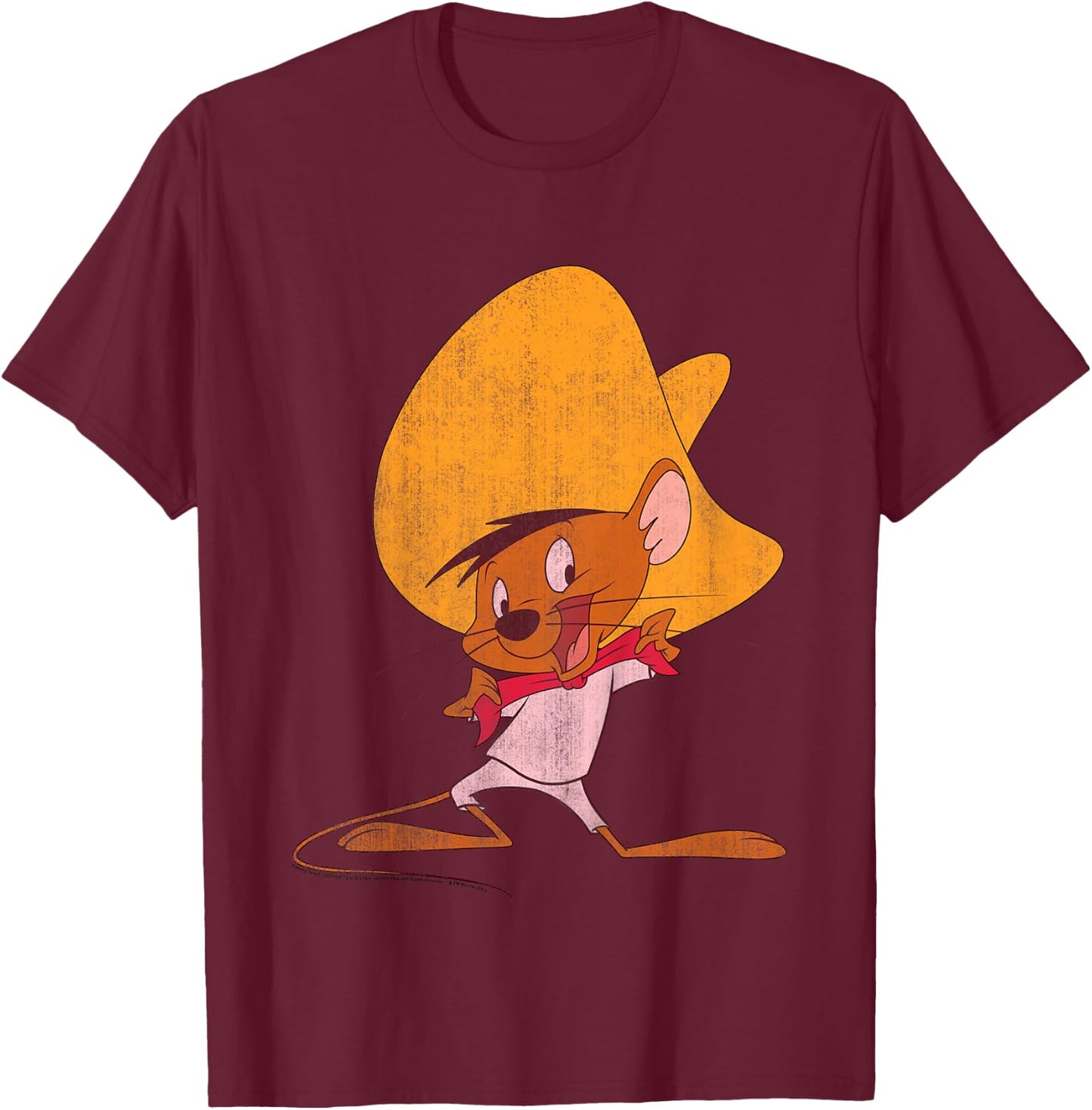 Kids Looney Tunes Speedy Gonzales Red Hue Portrait T-Shirt - T-Shirt | Maroon