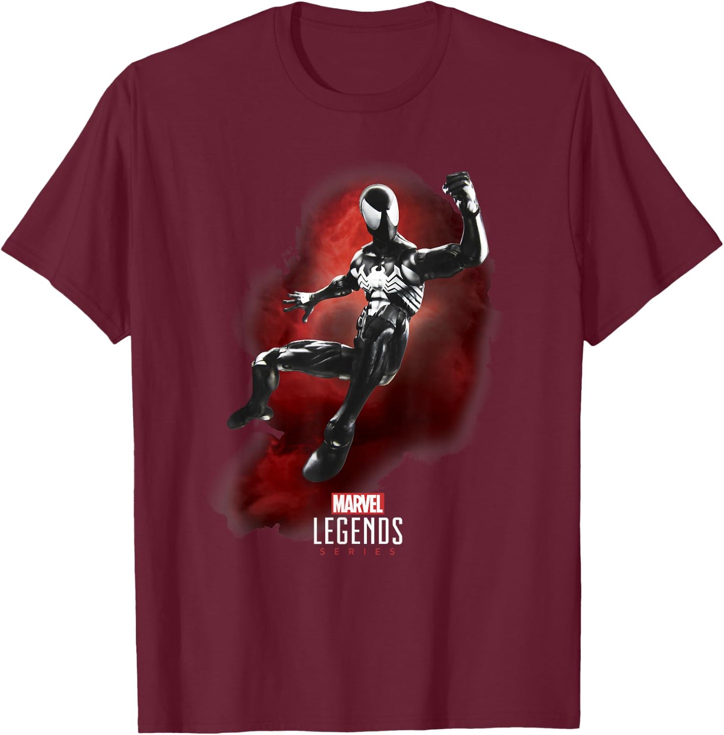Marvel Legends Series Spider-Man Symbiote Suit T-Shirt - T-Shirt | Maroon