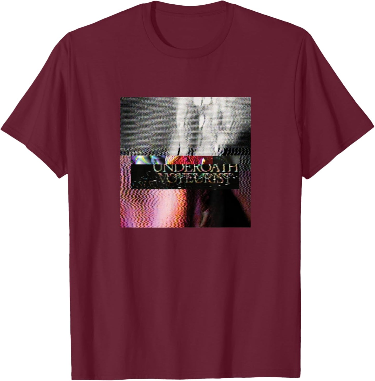 Underoath - Voyeurist Cover T-Shirt - T-Shirt | Maroon
