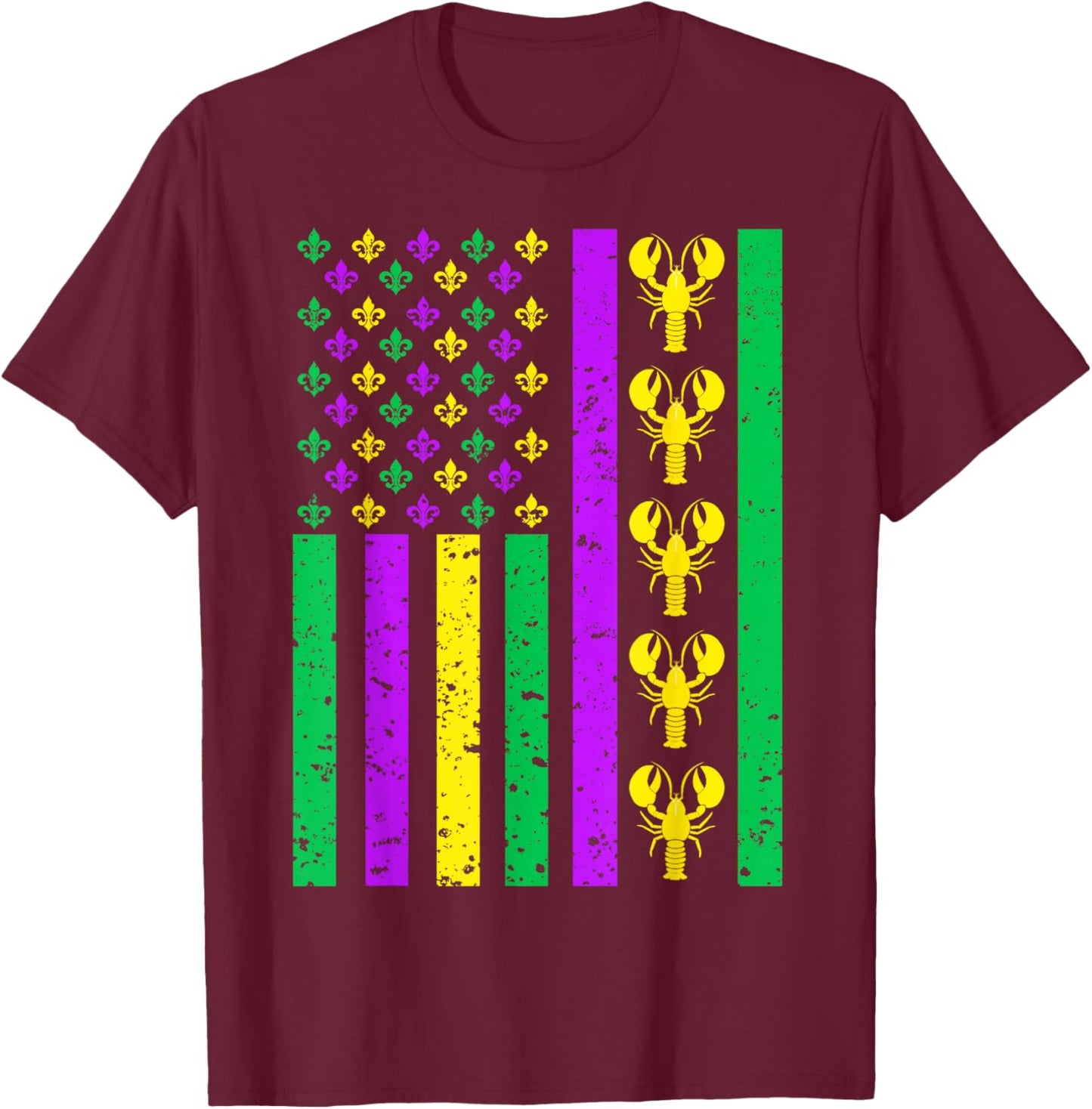 Mardi Gras Shirts Mardi Gras Outfit Kids T-Shirt - T-Shirt | Maroon