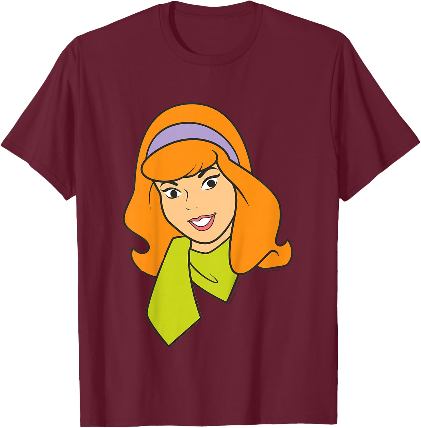 Kids Scooby Doo Daphne Large Portrait T-Shirt - T-Shirt | Maroon
