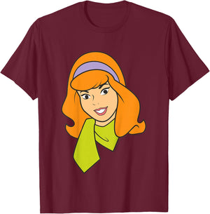 Kids Scooby Doo Daphne Large Portrait T-Shirt - T-Shirt | Maroon