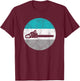 Chainsaw Retro Lumberjack Forestry Gift & Women T-Shirt - T-Shirt | Maroon