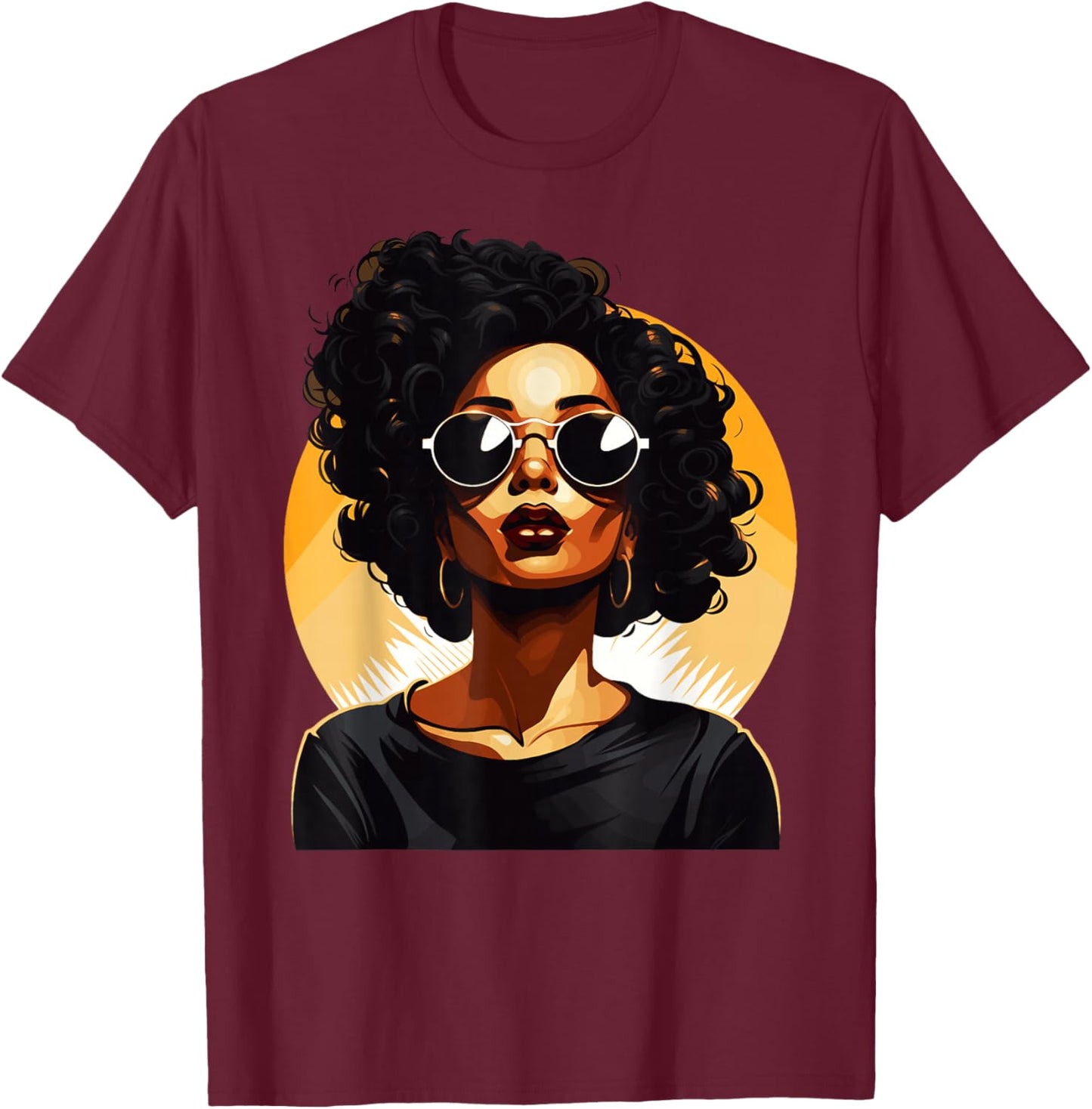 Black History T Shirts Dope Proud Queen Juneteenth T-Shirt - T-Shirt | Maroon