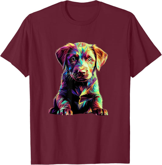 Chesapeake Bay Retriever Puppy Dog Pop Art Men Women Girls Kids T-Shirt - T-Shirt | Maroon
