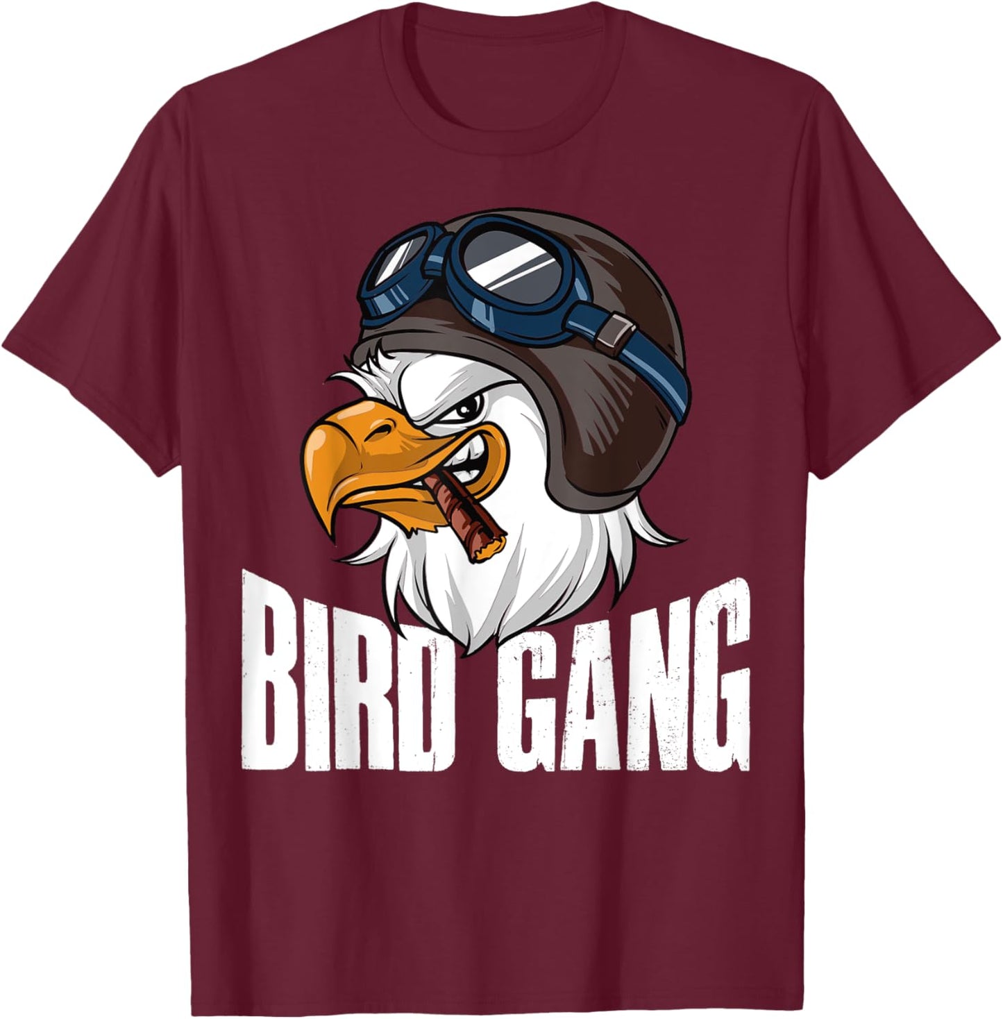 Bird Gang T-Shirt - T-Shirt | Maroon