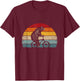 Funny Bear Cycling Bike Retro Graphic Bicycle T-Shirt - T-Shirt | Maroon