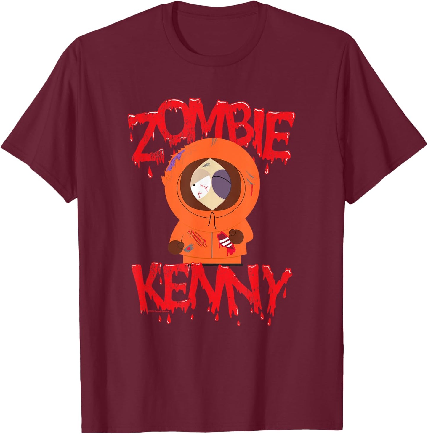 South Park Zombie Kenny T-Shirt - T-Shirt | Maroon