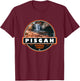 Pisgah National Forest North Carolina Badge T-Shirt - T-Shirt | Maroon