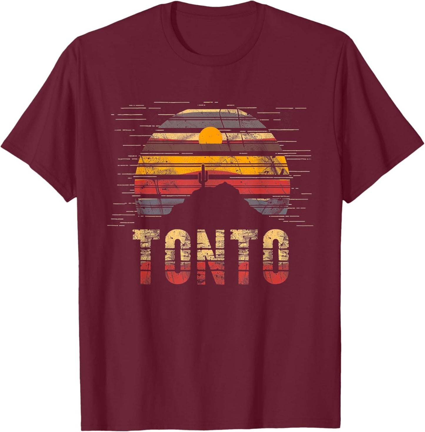 Tonto - US National Park Forest Vintage Men Women Kids Retro T-Shirt - T-Shirt | Maroon