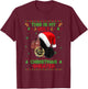 This Is My Ugly Xmas Sweater African Black Women Melanin T-Shirt - T-Shirt | Maroon