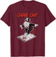 Monopoly Mr. Monopoly Game On! Classic Distressed Logo T-Shirt - T-Shirt | Maroon