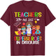 Teachers Are Just Superheroes In Disguise Back To School T-Shirt - T-Shirt | Maroon