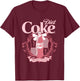 Coca-Cola Diet Coke Just For The Taste Of It Aesthetic Retro T-Shirt - T-Shirt | Maroon