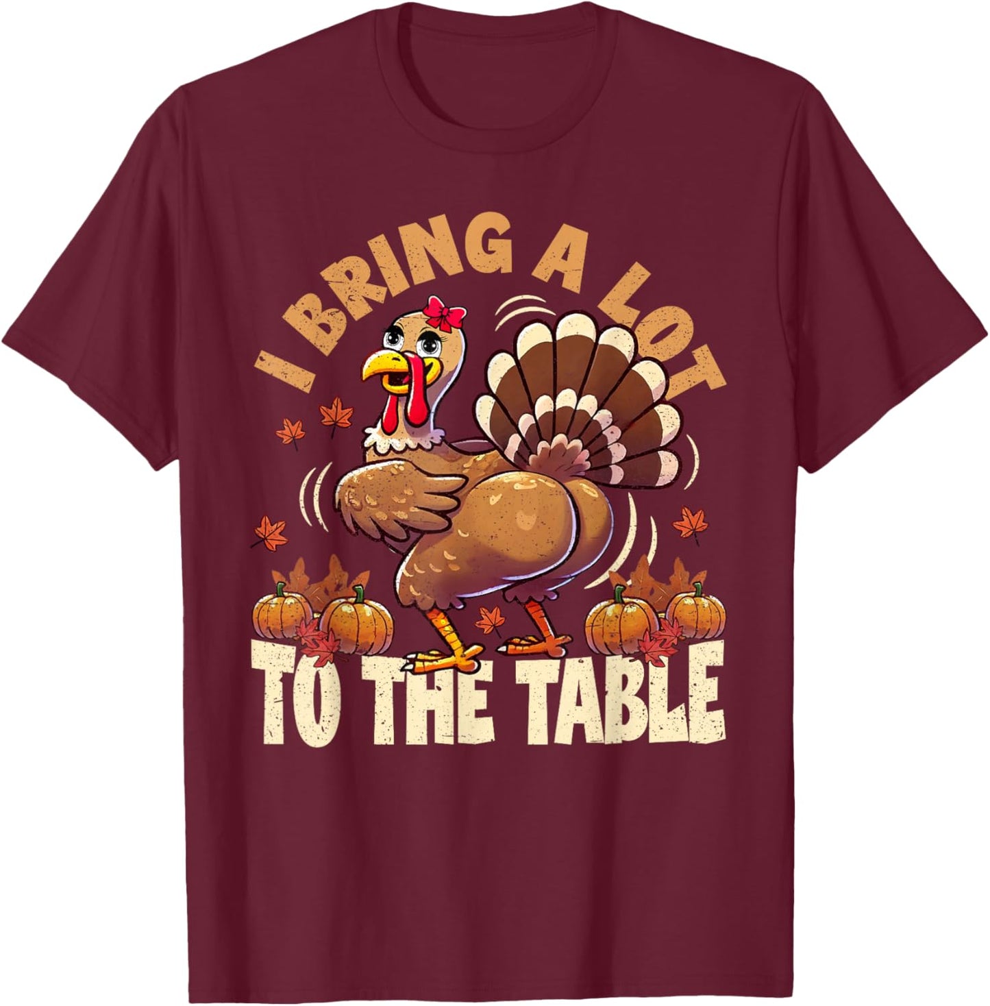 Funny Thanksgiving meme Turkey day T-Shirt - T-Shirt | Maroon