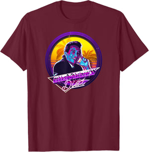 Diomedes Diaz Colombia Shirt El Cacique Vallenato 80s Style T-Shirt - T-Shirt | Maroon