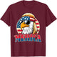 4th of July Funny Patriotic American Retro USA Men Women T-Shirt - T-Shirt | Maroon