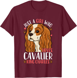 Kids Cavalier King Charles Gift T-Shirt - T-Shirt | Maroon