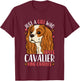 Kids Cavalier King Charles Gift T-Shirt - T-Shirt | Maroon