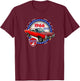 Vintage 1966 Gto, Classic American Muscle Car, V8 T-Shirt - T-Shirt | Maroon
