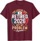 The Legend Has Retired 2026 Mexico Flag Design T-Shirt - T-Shirt | Maroon