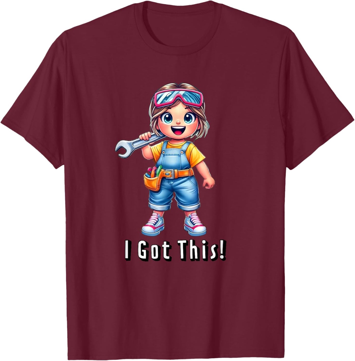 Car Girl Mechanic Tools I Got This STEM T-Shirt - T-Shirt | Maroon