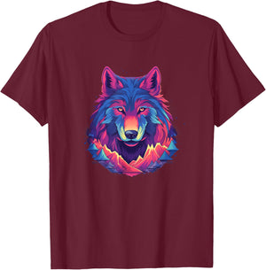 Wolf And Wolves Men Women Kids T-Shirt - T-Shirt | Maroon