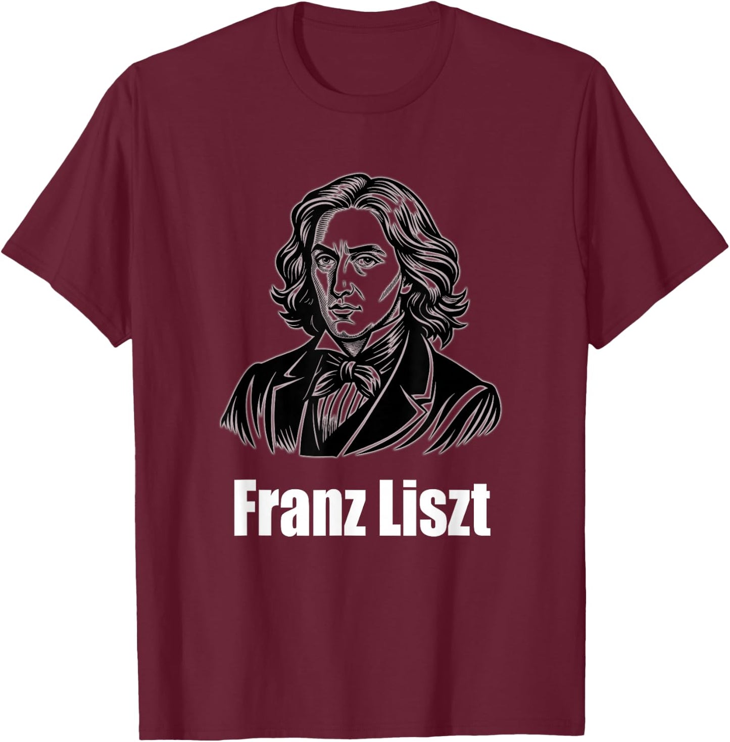 Franz Liszt T-Shirt - T-Shirt | Maroon