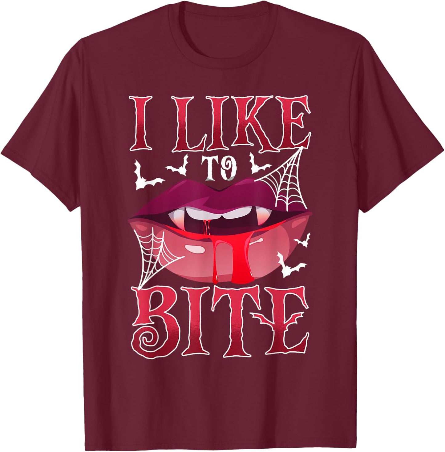 Vampire Girl T-Shirt - T-Shirt | Maroon