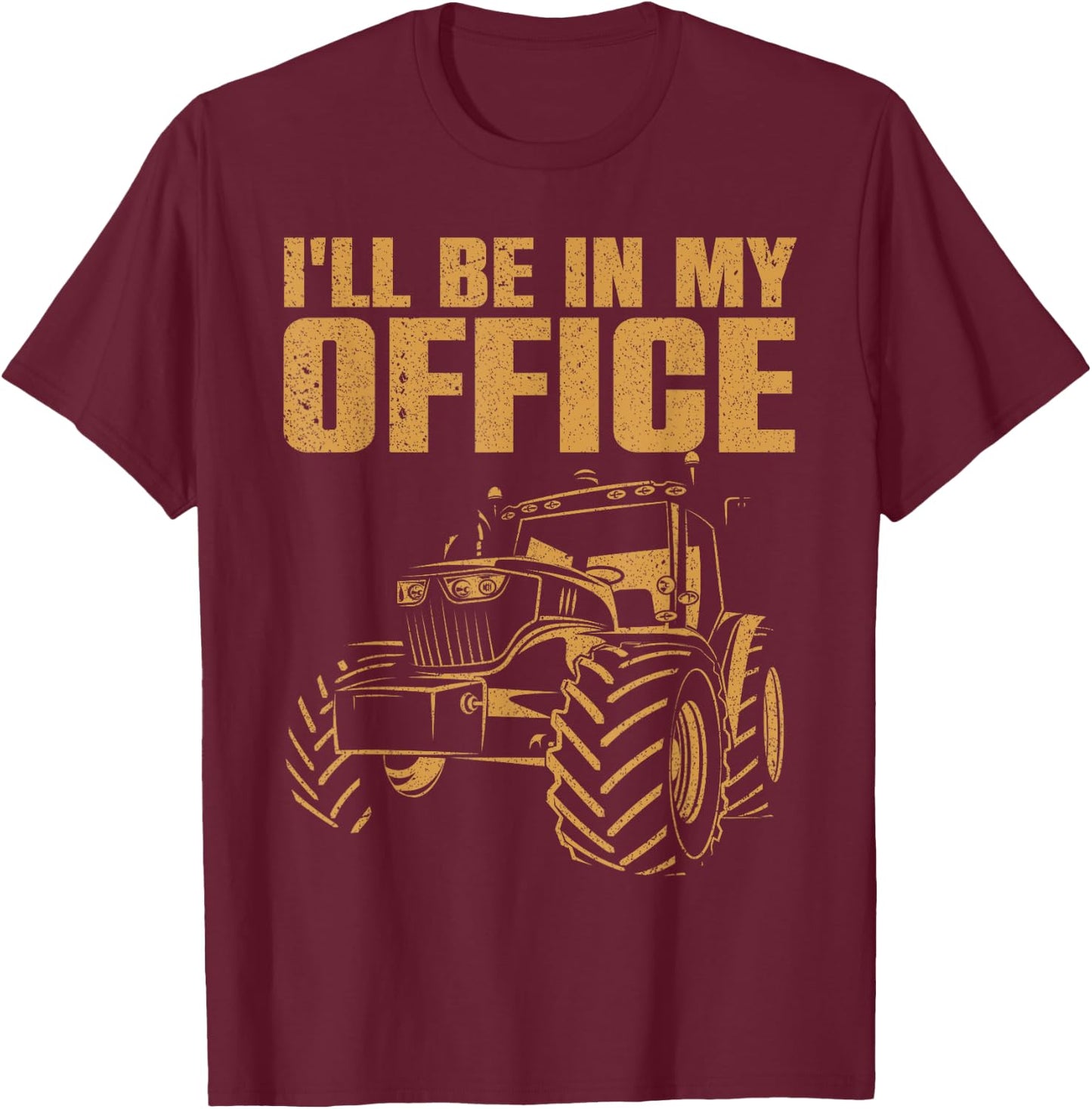 Best Tractor Women Farming Agriculture Farmer Office T-Shirt - T-Shirt | Maroon
