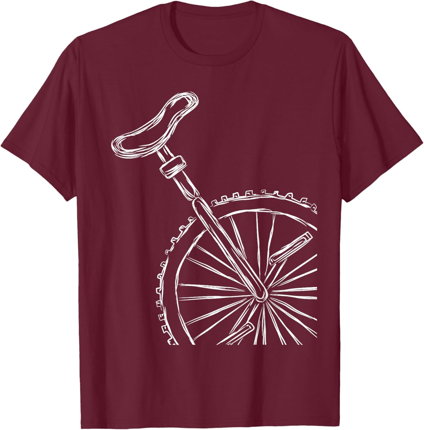 Unicycle T-Shirt - T-Shirt | Maroon
