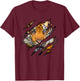 Tiger in Me Design, Tigerdesign T-Shirt - T-Shirt | Maroon