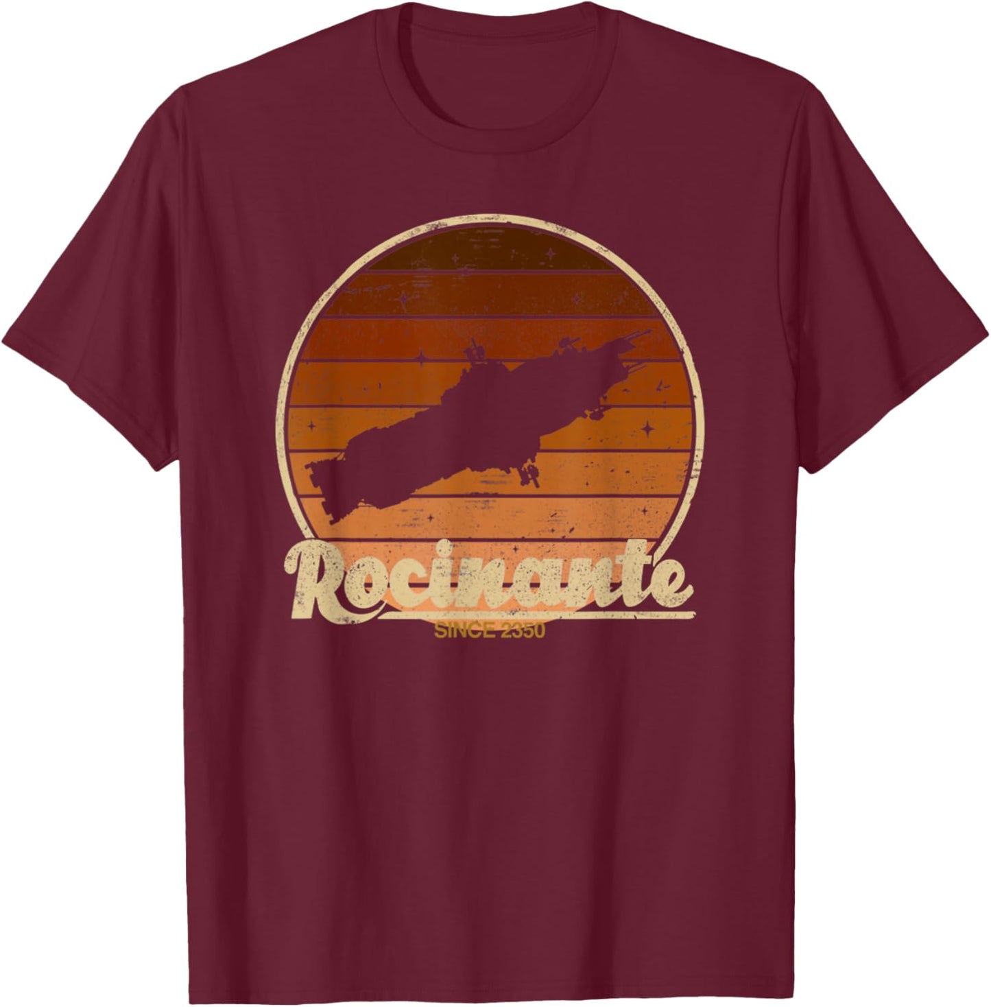 Vintage Retro The Rocinante Orange The Expanse T-Shirt - T-Shirt | Maroon
