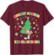 Teacher Christmas Gifts Shirts Pajama Matching Rockin' Around The Classroom -Adult Black Short Sleeve Small Modern Festive Christmas Teacher Xmas Vibes T-Shirt - T-Shirt | Maroon