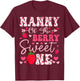 Nanny Of The Berry Sweet One Strawberry 1St Birthday T-Shirt - T-Shirt | Maroon