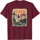Isle Royale National Park Michigan Vintage Travel Souvenir T-Shirt - T-Shirt | Maroon
