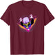 Power Puff Girls Mojo JoJo Evil Laughter Retro Logo T-Shirt - T-Shirt | Maroon