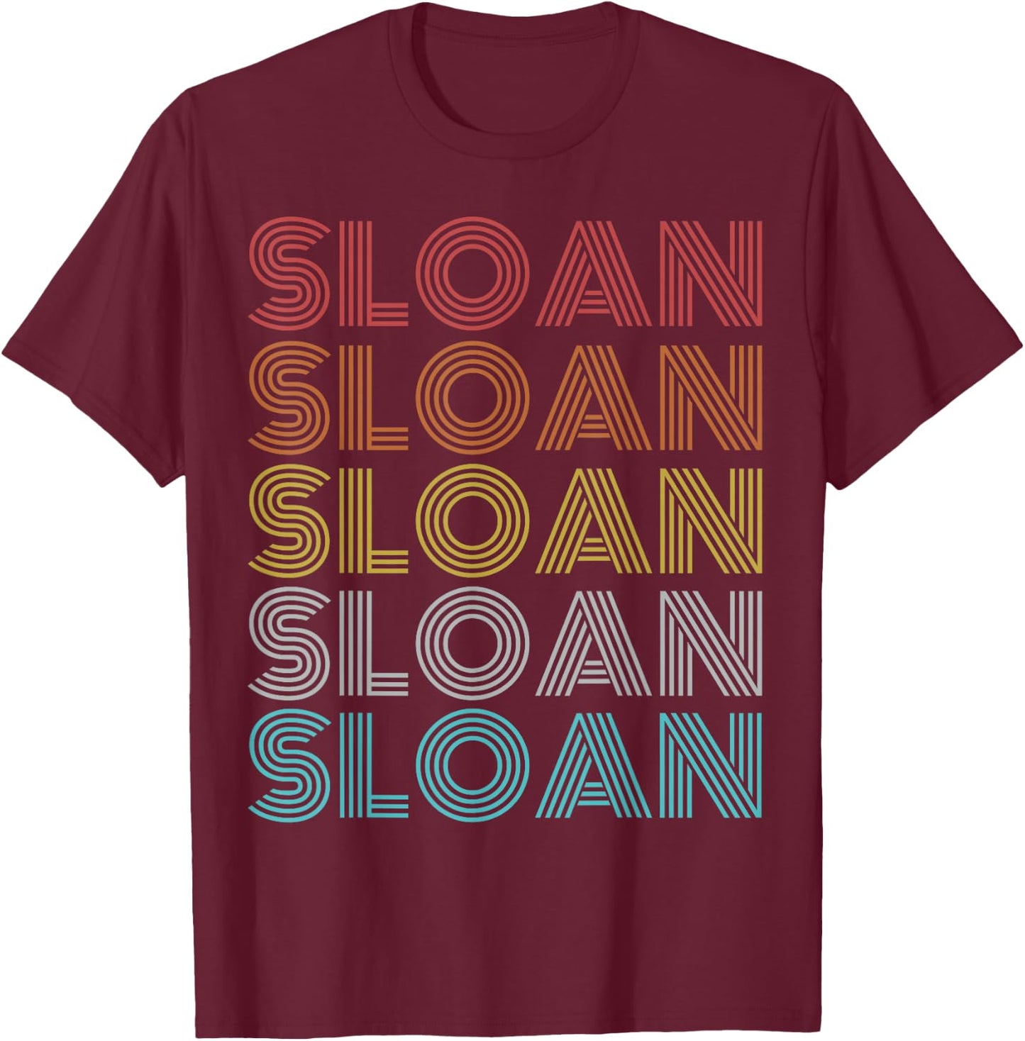 Retro Vintage Sloan T-Shirt - T-Shirt | Maroon