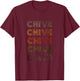 Love Heart Chive Grunge Vintage Style Black Chive T-Shirt - T-Shirt | Maroon
