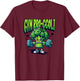 Gym Bro Broccoli Weight Lifting Bodybuilding Fitness T-Shirt - T-Shirt | Maroon