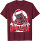 Kaiju Christmas Santazilla Japanese Monster Dinosaur Boys T-Shirt - T-Shirt | Maroon
