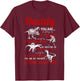 Daddy you are as strong as T Rex Daddy Dinosaur Fathers Day T-Shirt - T-Shirt | Maroon